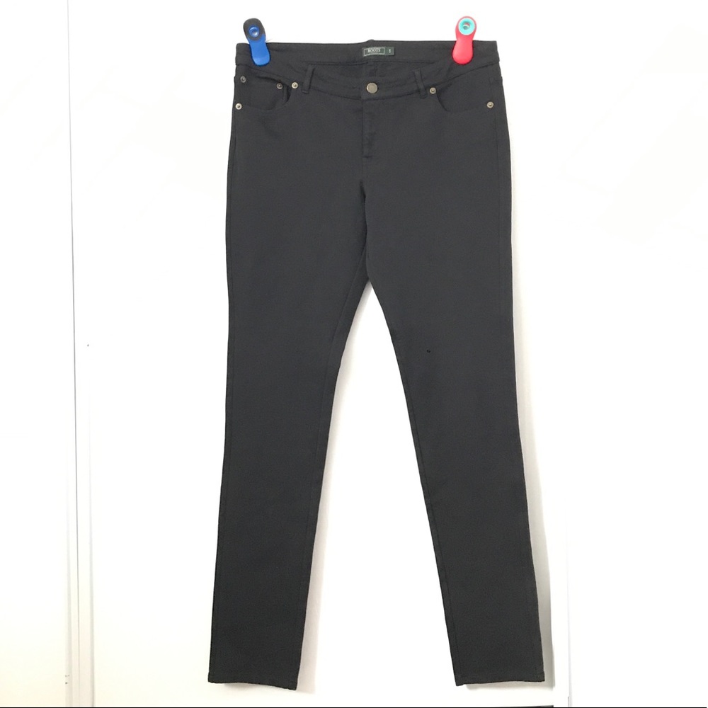 Roots Canada Black Stretchy Jeans.